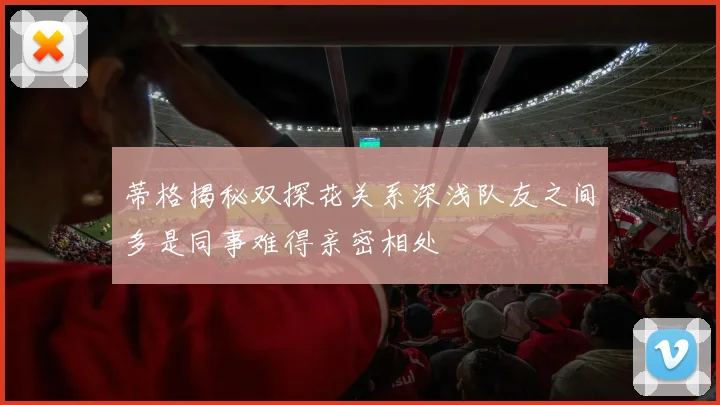 蒂格揭秘双探花关系深浅队友之间多是同事难得亲密相处